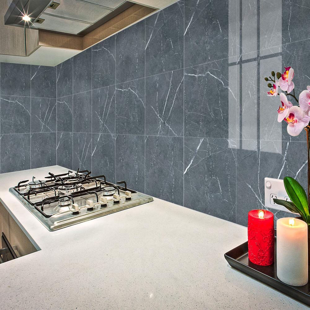 Наклейка Homya Marble 30x30 см, толстая, съемная, наклейка на обои, глянцевый лист для резки, лист для переделки, водонепроницаемая наклейка для стен, упаковка из 10 шт.