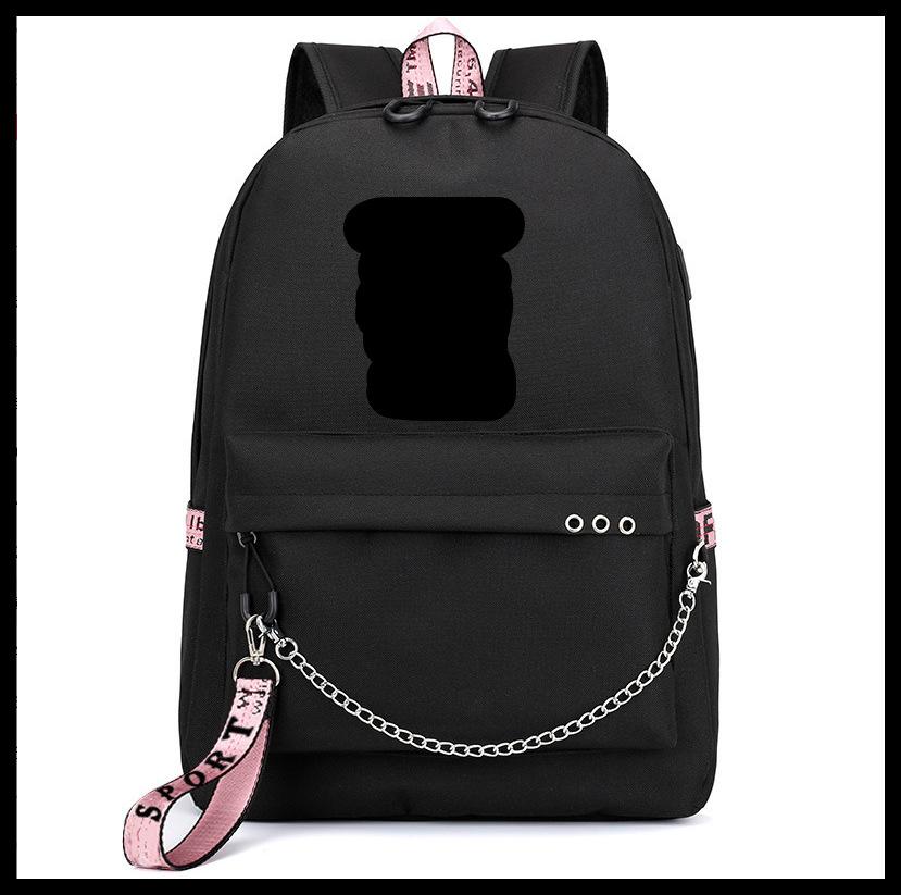 Anime Backpack Usb Teen Student School Bag Men'S And Women'S Leisure Travel Backpack