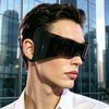 Cyberpunk Futuristic Sunglasses Wraparound Ear Hook Trendy Large Frame Punk Style 2026
