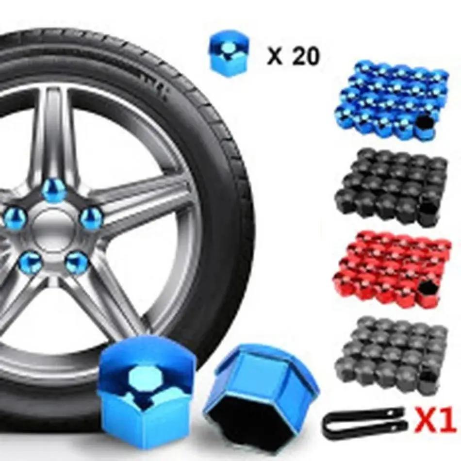 New 20 Pcs Screw Cover Anti-rust Bolt Rims Exterior Decoration Suitable Car Wheel Nut Caps Decorative