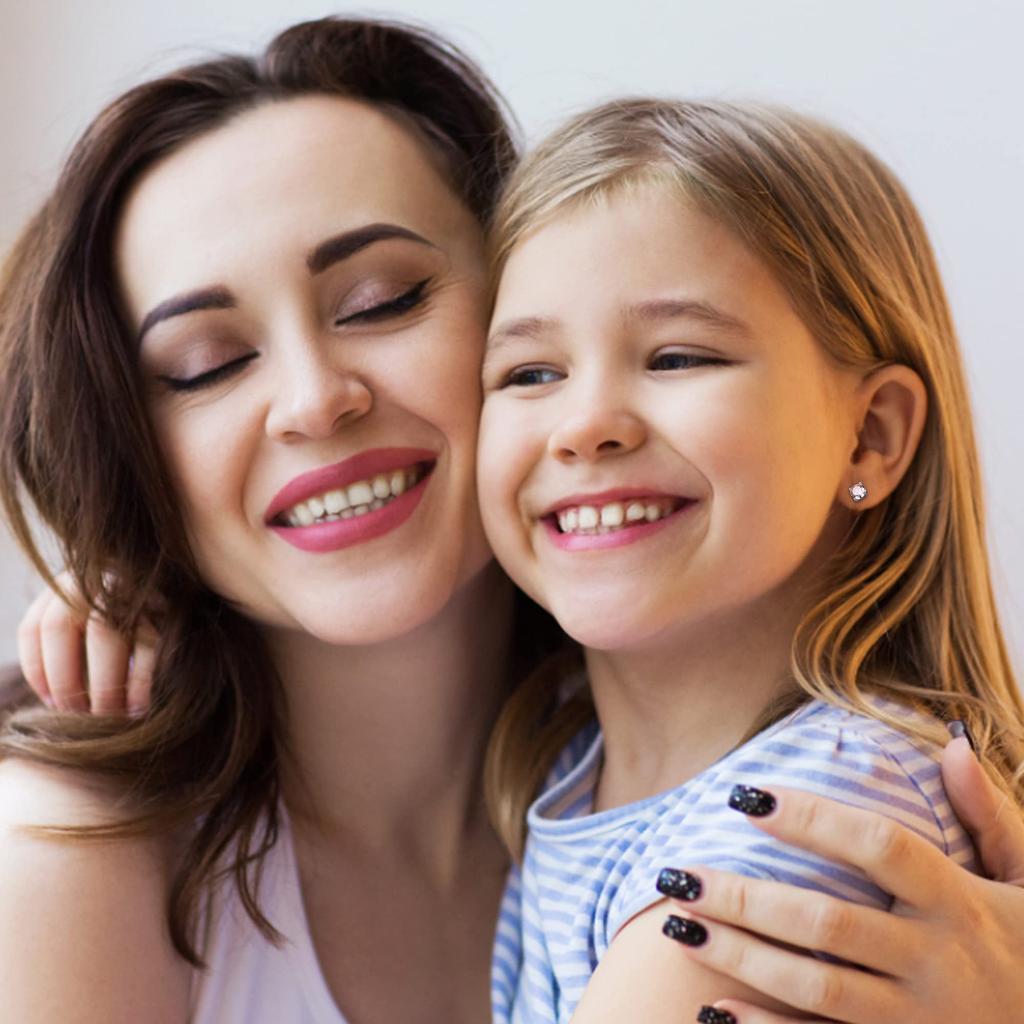 16pcs Hypo Allergy Screw Back Earrings 316L Stainless Steel Heart CZ Flower Butterfly Screw Stud Earrings Cute Hoop Earrings Set 20G for Women