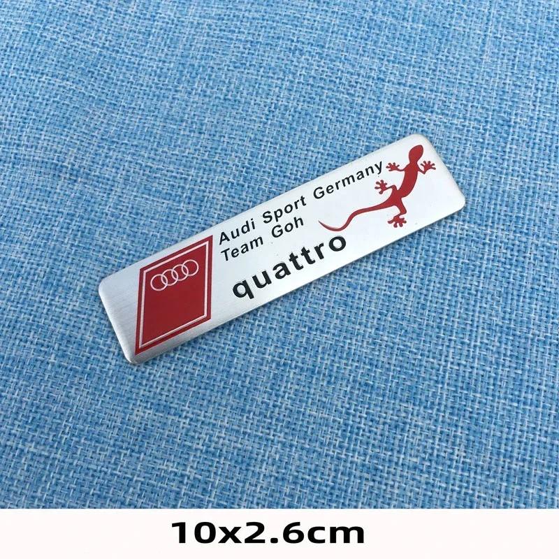 3D Germany Aluminum Car Body Rear Trunk Tail Stickers Decal For 31s Sline A1 A2 A3 A4 A4L P 8V 8L RS RS3 RS4 RS5 RS6 S1 S2 S3s31