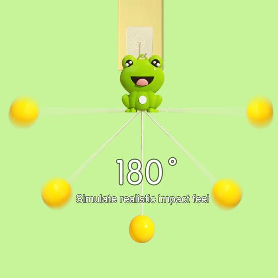 1 Набор Тренажер для тенниса Высокоэластичный Регулируемый по высоте Координация рук и глаз Тренажер для настольного тенниса с мультяшным кроликом для занятий спортом в помещении