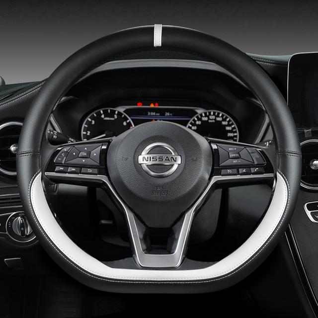 Автомобильный чехол на руль для Nissan X-Trail Qashqai March Serena Micra Kicks 2017-Altima Teana, автоаксессуары