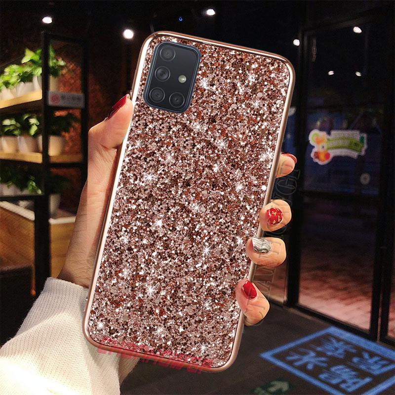 Для Samsung Galaxy A51 чехол блестящие чехлы для Samsung A71 A51 SM A515F A717F A 51 71 чехол из ТПУ