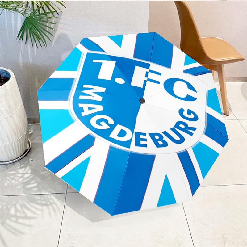 Magdeburg Flames Automatic Folding Umbrella - 8-Rib Travel Umbrella with Auto Open/Close & Portable, Gift for Christmas, Birthdays