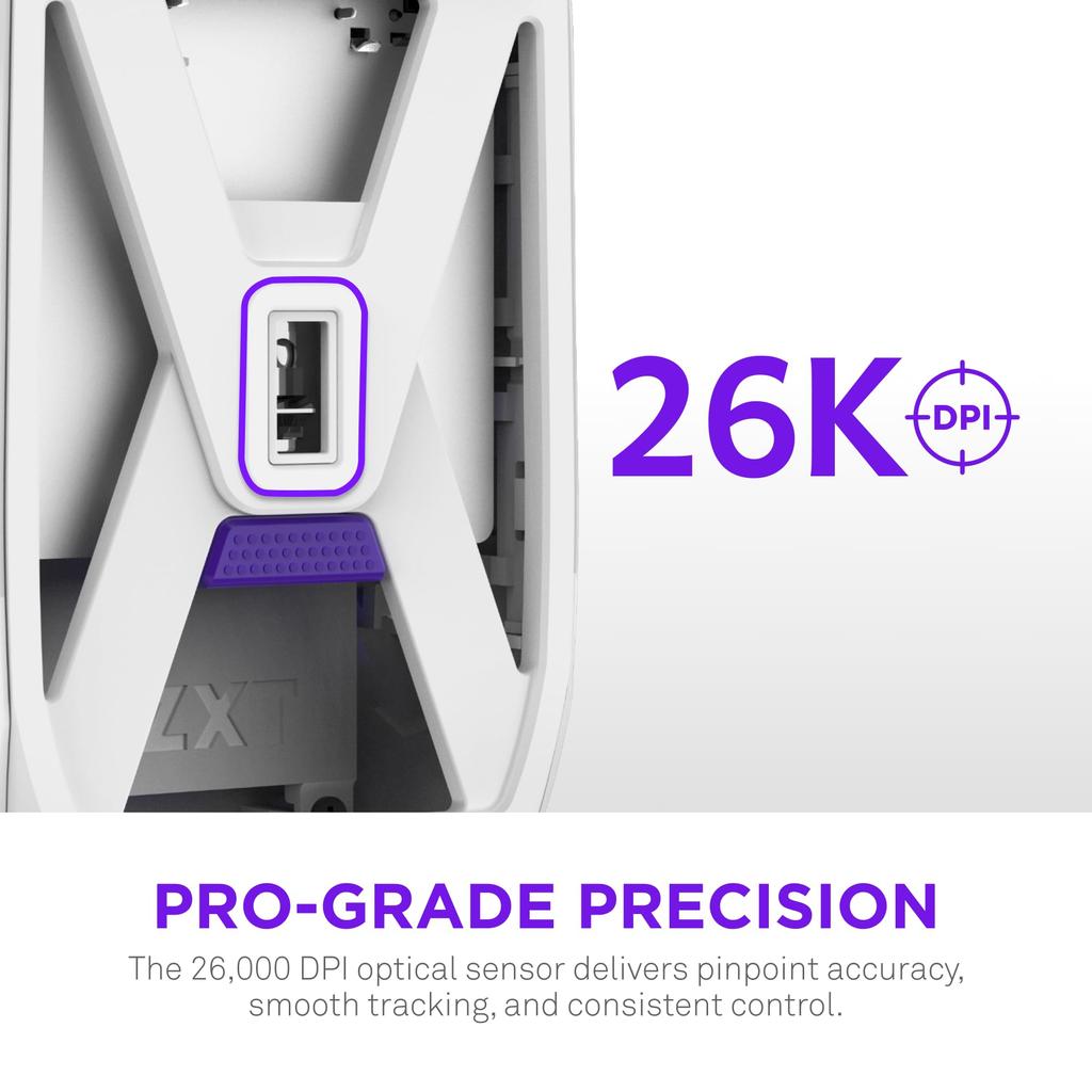 Беспроводная игровая мышь NZXT Lift Elite, БЕЛАЯ, легкая, скорость опроса 8K, беспроводная игровая мышь, белая MS-101NW-02 MS0745