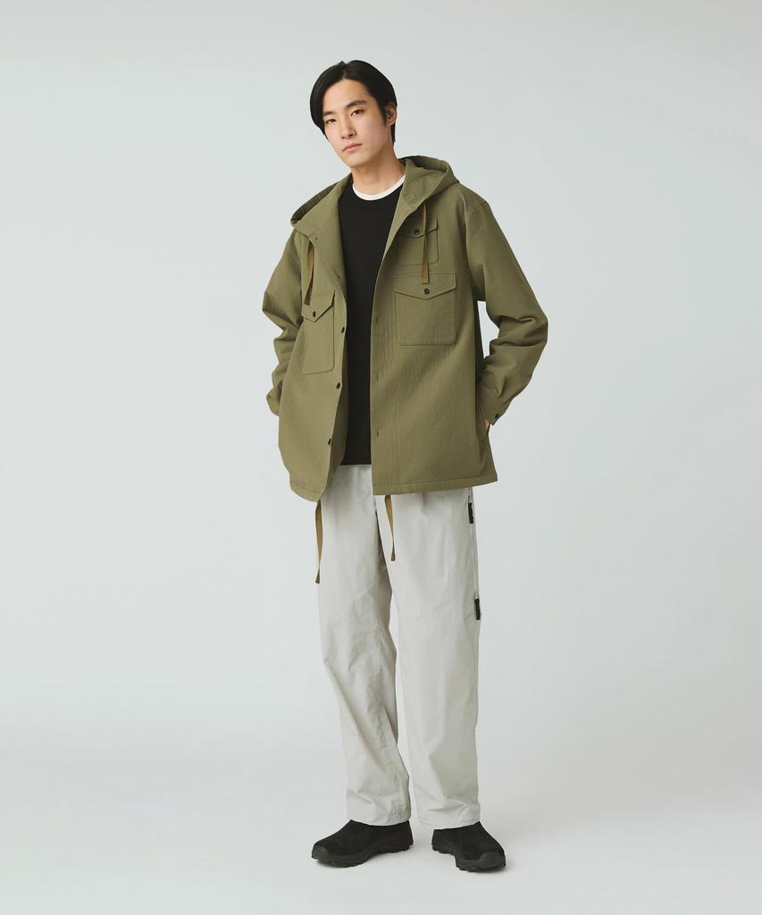 Snow Peak Easy Cloth Hooded Shirt Long and Size M SH-25AU006, Sleeve, Men's Women's, Olive,