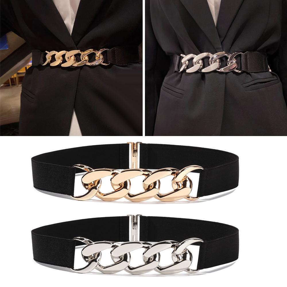 Fashion Waist Belts Adjustable Waist Strap Elastic Belts Decorative Waistband Stretch