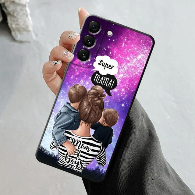 Shell For Samsung Galaxy S23 S22 S21 S20 Fe Ultra S10 S9 S8 Plus Note 20ultra 10plus Case Cover Super Mom Baby Girl Boy