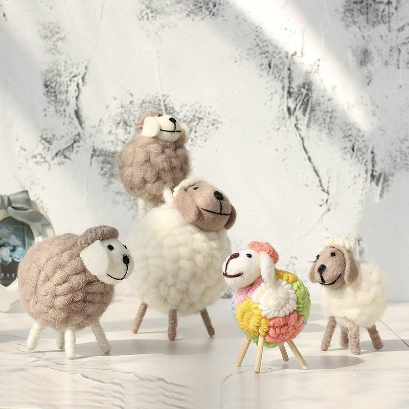 Creative Home Lovely Wool Felt Decoration Girls Bedroom Children Room Decoration Office Desktop Small Furnishings