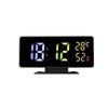 Voice Control Digital Alarm Clock Snooze Temperature Desktop Table Clock Auto Dimmable Dual Alarm Bedside LED Clock Bedroom