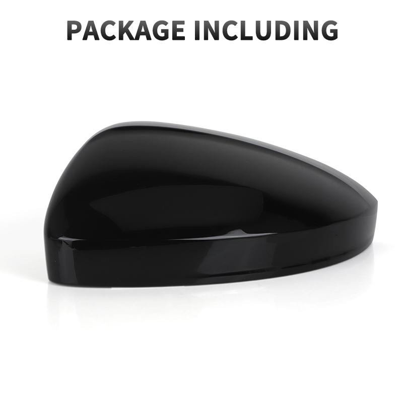 Gloss Black/White Car Door Wing Mirror Cover Cap For VW Tiguan 2017 2018      Tayron  Car Accessories