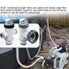 Pool Hose Plunger Valved Kit for Above Ground Swimming Pool Plunger Valved Replacement Parts for Filter Circulation