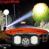 LED Headlamp 3 Mode USB Rechargeable Head-mounted Flashlight 18650 Battery Led Searchlight Waterproof Night Fishing Lamp