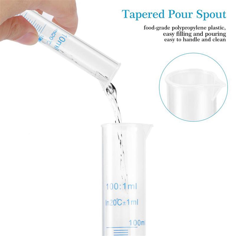 Liquid Measurement Graduated Cylinder Measuring Cylinder Graduated Tube Plastic Measuring Cylinder