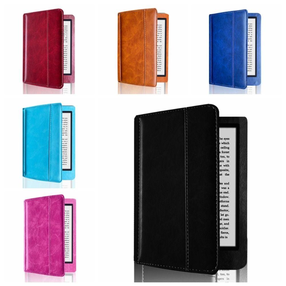 6 Inch E-Reader Case Leather Shell Premium Folio Cover for Kobo Glo