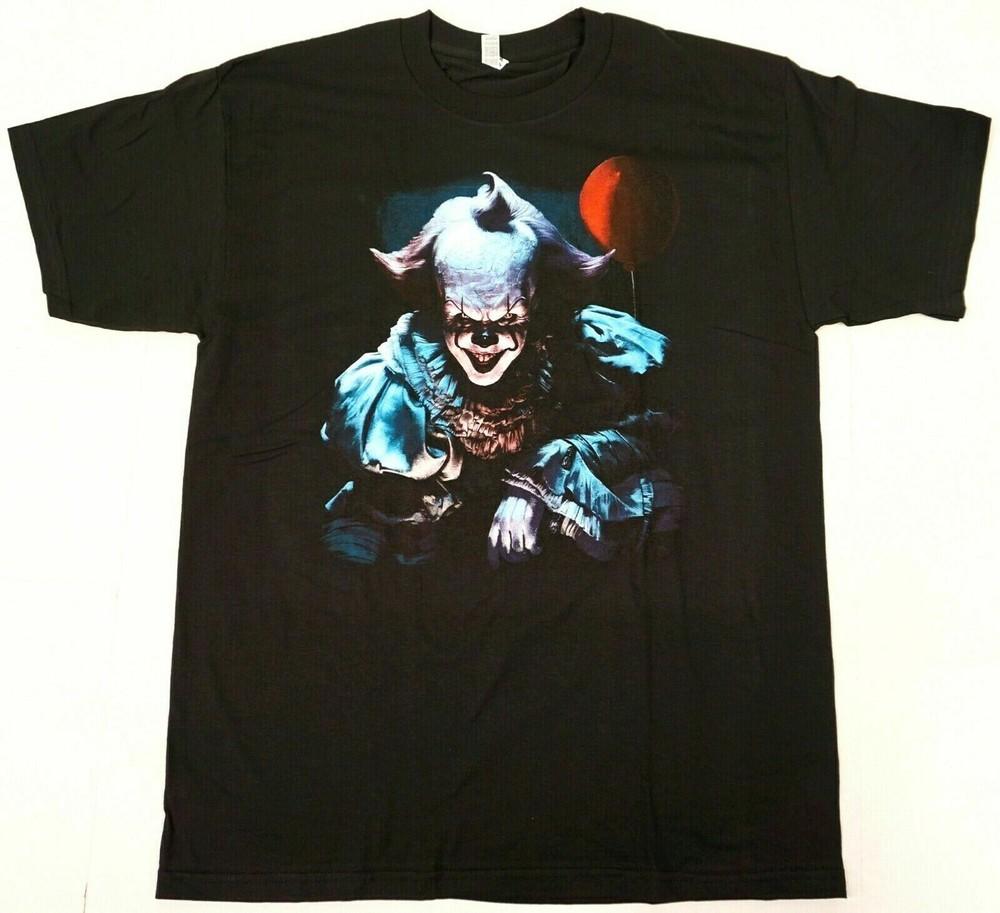PENNYWISE T-shirt IT Horror Movie Scary Clown Tee Men's New Unisex T-Shirt