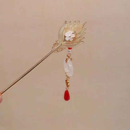 Заколка для волос в китайском стиле Дракон и Феникс с кисточками для женщин и девочек, длинные заколки для волос, украшение, китайский древний костюм ханьфу, аксессуары для волос
