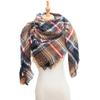 Women's Shawl New Scarf Autumn and Winter Large Plaid Triangle Scarf