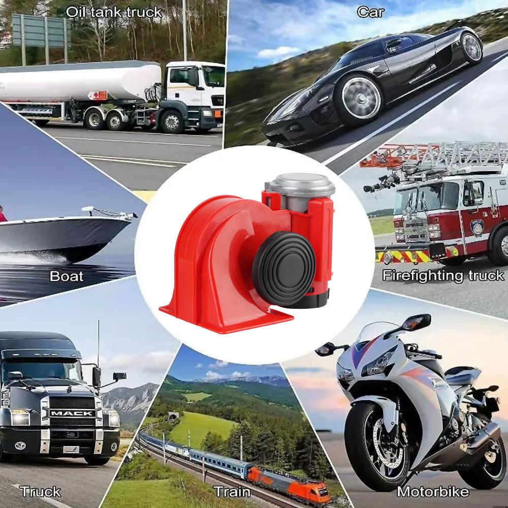 Очень громкий с проводами и реле Водонепроницаемый комплект автомобильных воздушных гудков для лодки, грузовика, внедорожника, автомобиля, трубы, корабельный автомобильный воздушный гудок 12 В