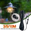 3M/5M/10M Power Connection Wire  for Solar Pendant Light Shed Light Indoor Outdoor
