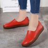Fashion Genuine Leather Flats Casual Slip On Loafers Woman Shoes Comfortable Soft Bottom Flat Shoes Vintage Style Woman Footwear