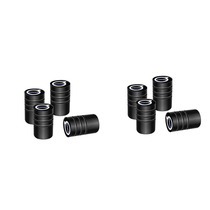 4/8 Pcs Car Wheel Valve Covers Dustproof Decoration Caps For Volvo ES90 EC40 EX40 EM90 XC90 V90 V60 XC60 V40 S80 S60 S90 C40 XC4
