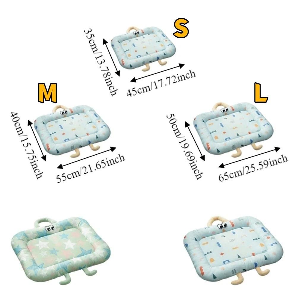 Cartoon Summer Dog Bed Nonslip Pet Cooling Nest Cute Ice Silk Cushion  Pet Sleeping