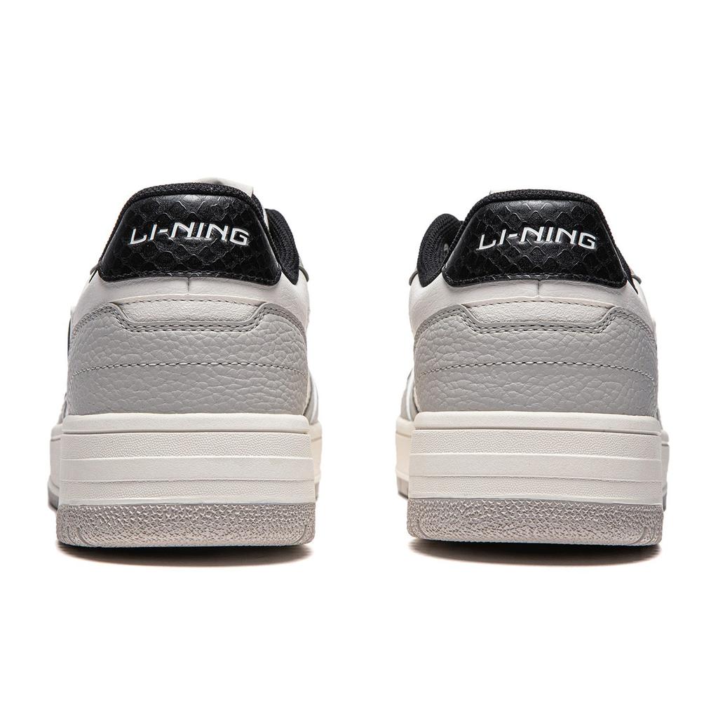 Li Ning Tianji Мягкие низкие кеды для скейтборда Мужские Белый Серый Черный AGCU271-3