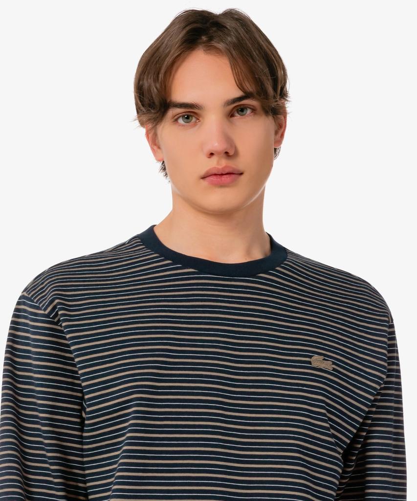 LACOSTE Men'S Long Sleeve Striped T-Shirt Th338E-56G Hde