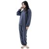 DREAM SPOT Loungewear Size Gauze Pajama Long Loose Navy Women's Set, M, Double-Layered Set, 100% Cotton, Sleeves, Soft, Fit,