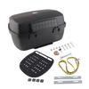 Motorcycle Rear Top Box 45L Capacity   Waterproof Shockproof Tail Storage Trunk for Scooter