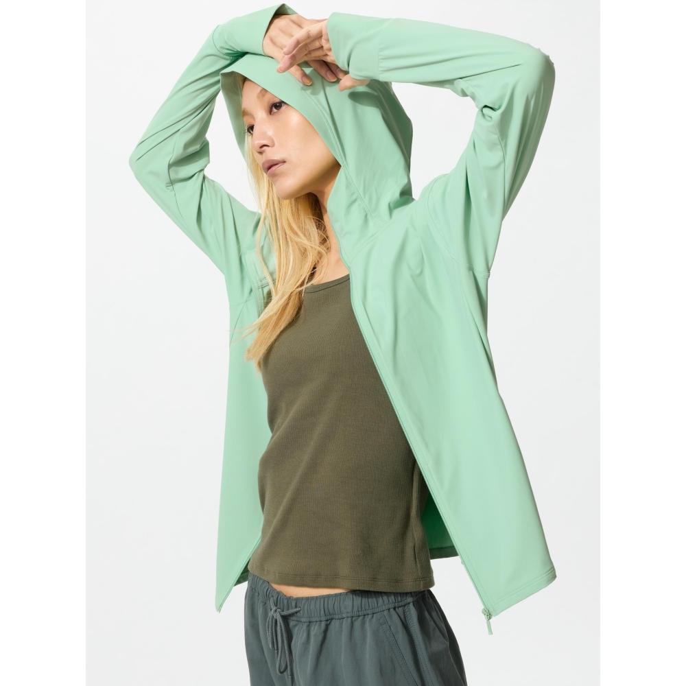 Uniqlo Япония Ультраэластичная Худи на молнии Air Rhythm с защитой от УФ-лучей