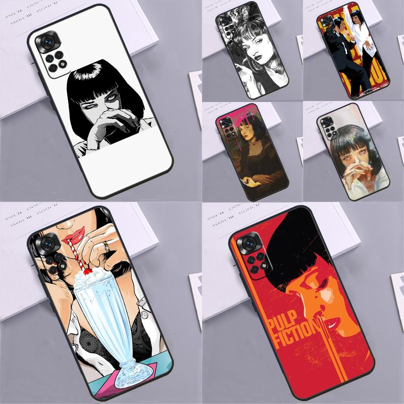 Pulp Fiction Dancing Case For Xiaomi Redmi Note 14 13 Pro 9 10 11 12 Pro 10S 11S 12S Redmi 14C 13C 10C 12C Coque