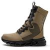 Outdoor Safety Boots Anti-slip Tactical Boots Wear-resistant Waterproof High Cut Work Shoes Industrial Safety Boots