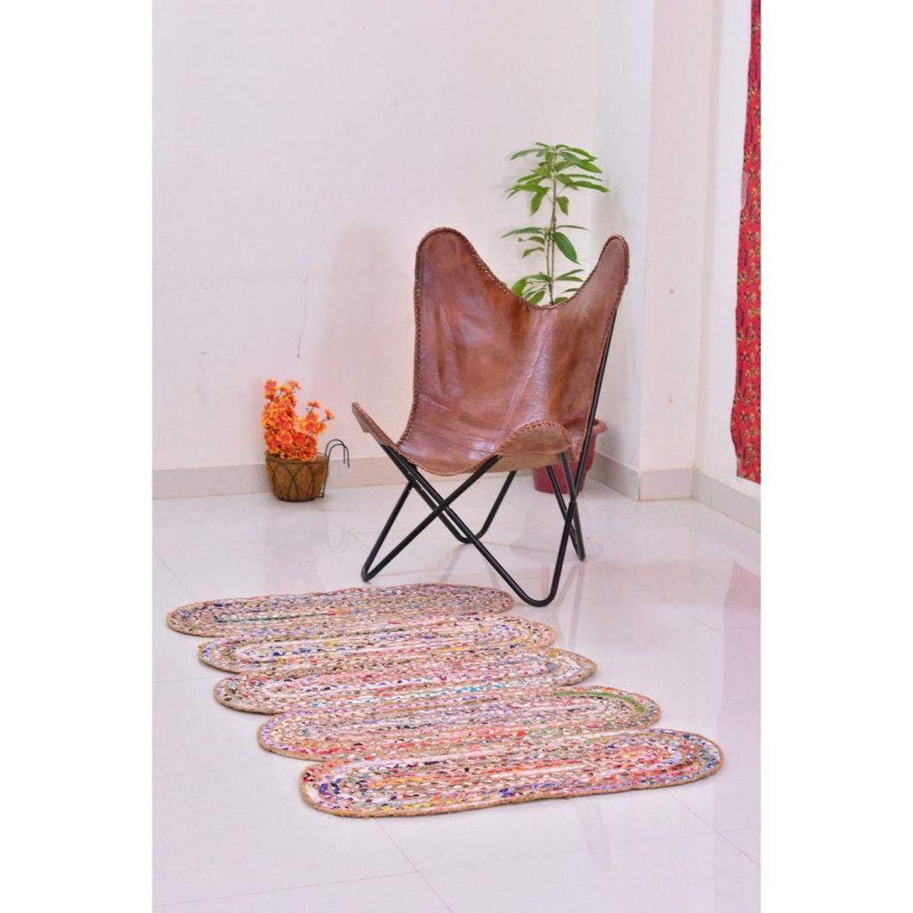 Стул-бабочка из натуральной коричневой кожи, стул для гостиной в стиле ретро, ​​стул для улицы и дома, подарок на день отца