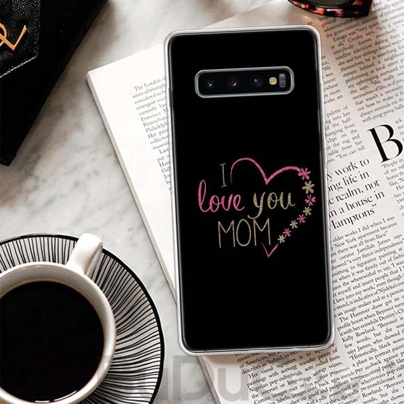 Любовь Супер МАМА ПАПА Чехол Для Samsung Galaxy S23 S22 S24 S25 Ultra Чехол для телефона S21 Plus S20 FE S10 + S25Ultra Печать Fundas S23 S22