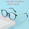 0 -0.5 -0.75 До -4.0 Женские Мужские Овальные Рецептурные Очки С Цилиндром Литературные Очки Для Близоруких Для Студентов Смотреть Далеко