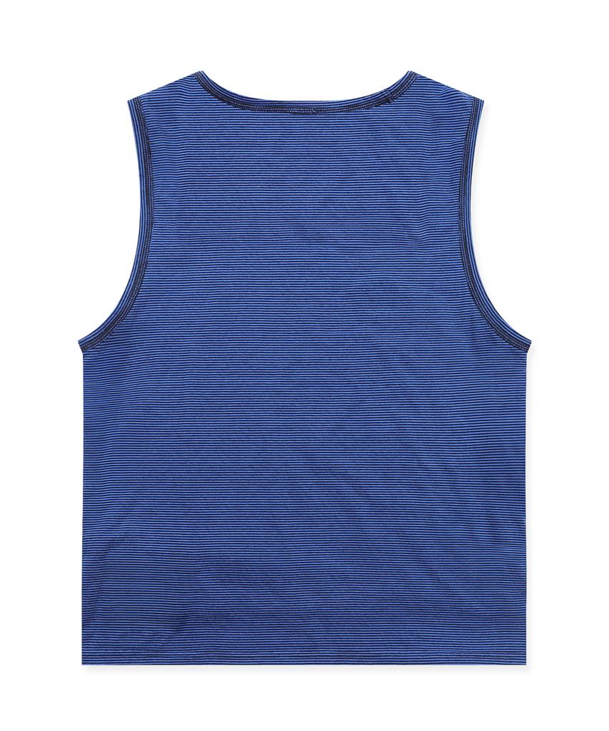 GLACK Gt186 Slope Reversible Stripe Sleeveless (Black/Navy)