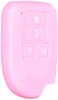 AWESOME ASLK-TG008 Silicone Smart Key Case Toyota G Type Color: Light Pink
