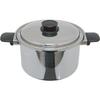 Urushiyama Metal Industry Spine SPN-24W, 24cm Deep Stainless Steel Pot, Induction Compatible, Made In Japan