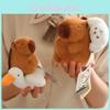 Soft And Cuddly Capybara Plush Toy Keychain With Feather Cotton For Extra Comfort
