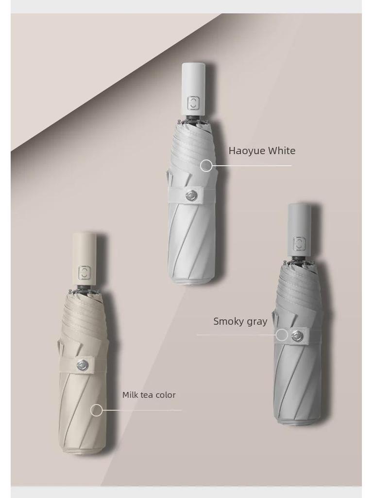 Retro Style Auto-Fold Umbrella: UV Protection for Women and Men, Perfect for Sun and Rain.