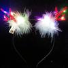 Plastic LED Glow Headband LED Lights Luminous Deer Horn Hair Band Flashing Headband  Children Toys