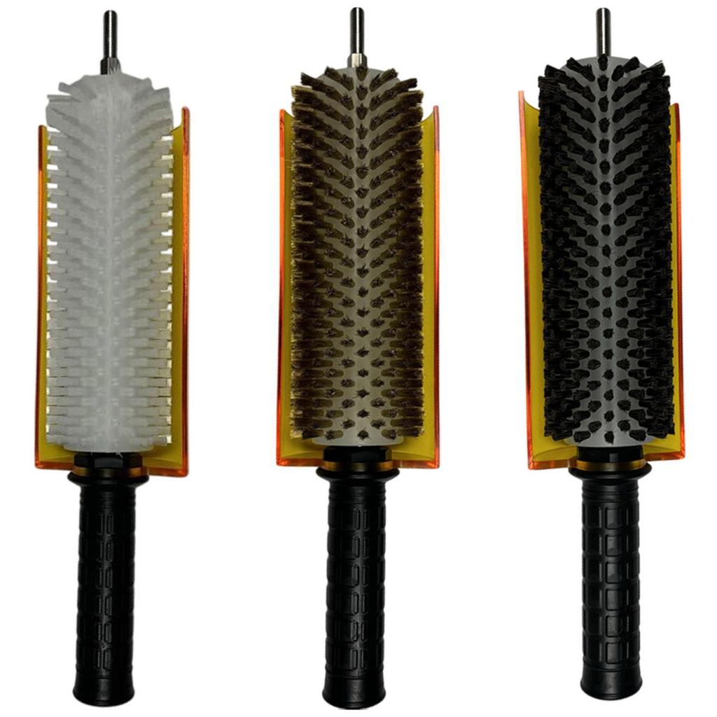 Щетка для лыж с ручкой-осью и комплектом чехлов Роликовая щетка Щетка для нанесения воска для сноуборда Щетка для нанесения воска на лыжную доску Инструмент для обслуживания лыж