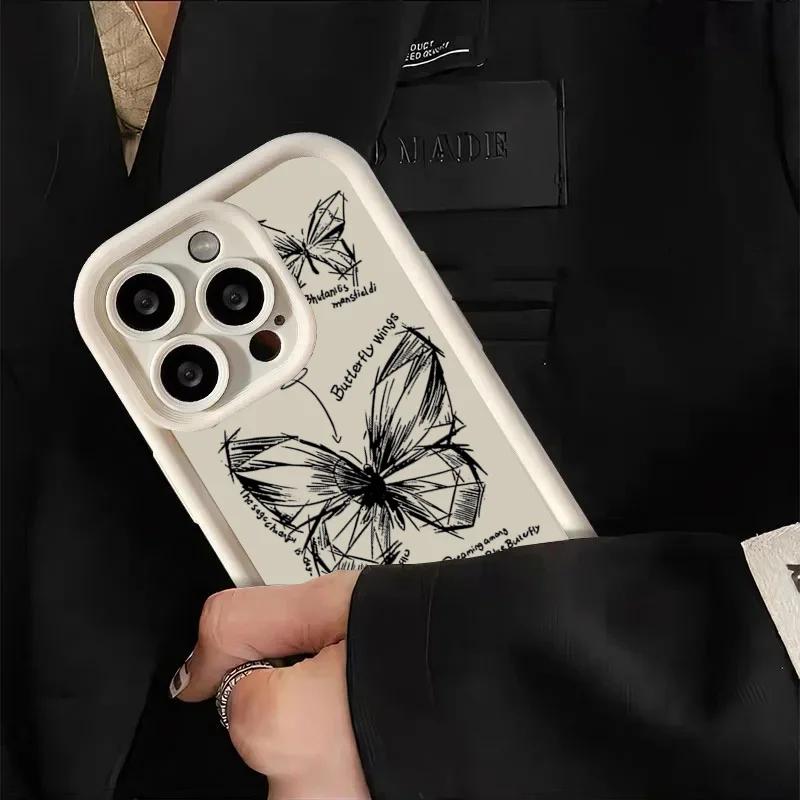 Art Oil Painting Butterfly Case For Samsung Galaxy S23 S24 Ultra S22 Plus S20 S21 FE A14 A34 A54 5G A52 S A53 A55 A15 A35 Cover