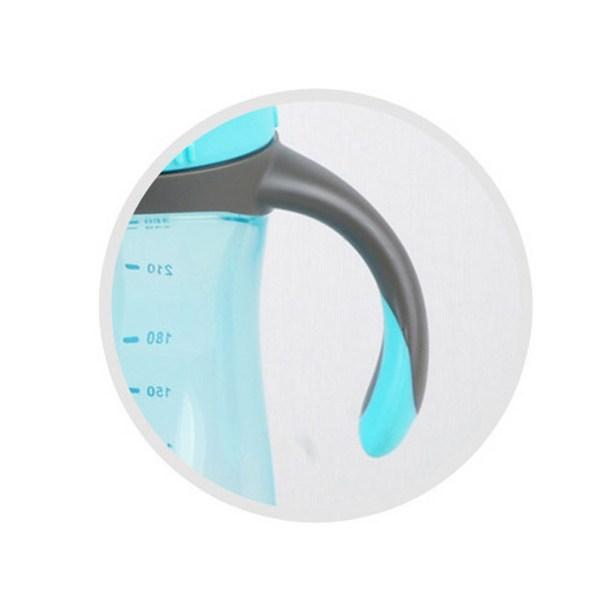 Чашка-соломка Mom Plus 260мл, синяя, 1 шт.