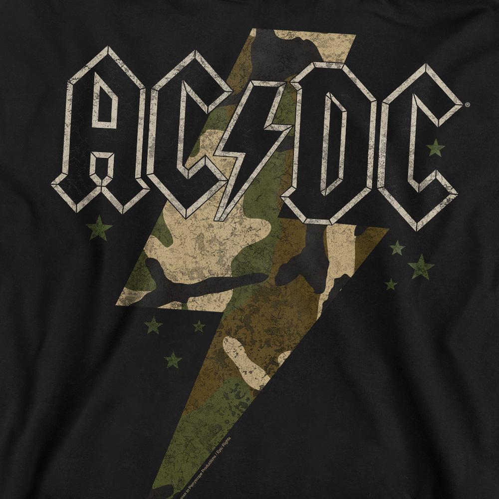 AC/DC Unisex Adult Camo Bolt Sweatshirt