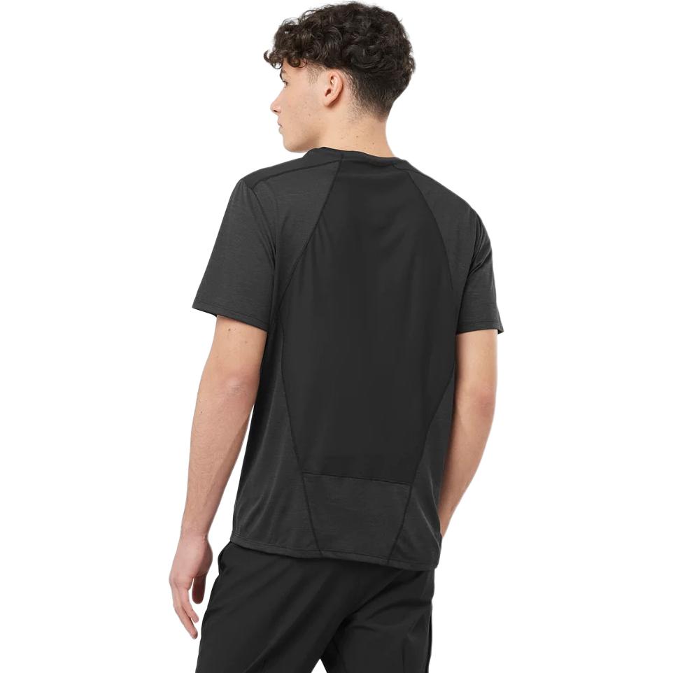 SALOMON T Shirts Men's Black Crew Neck Moderate C21169